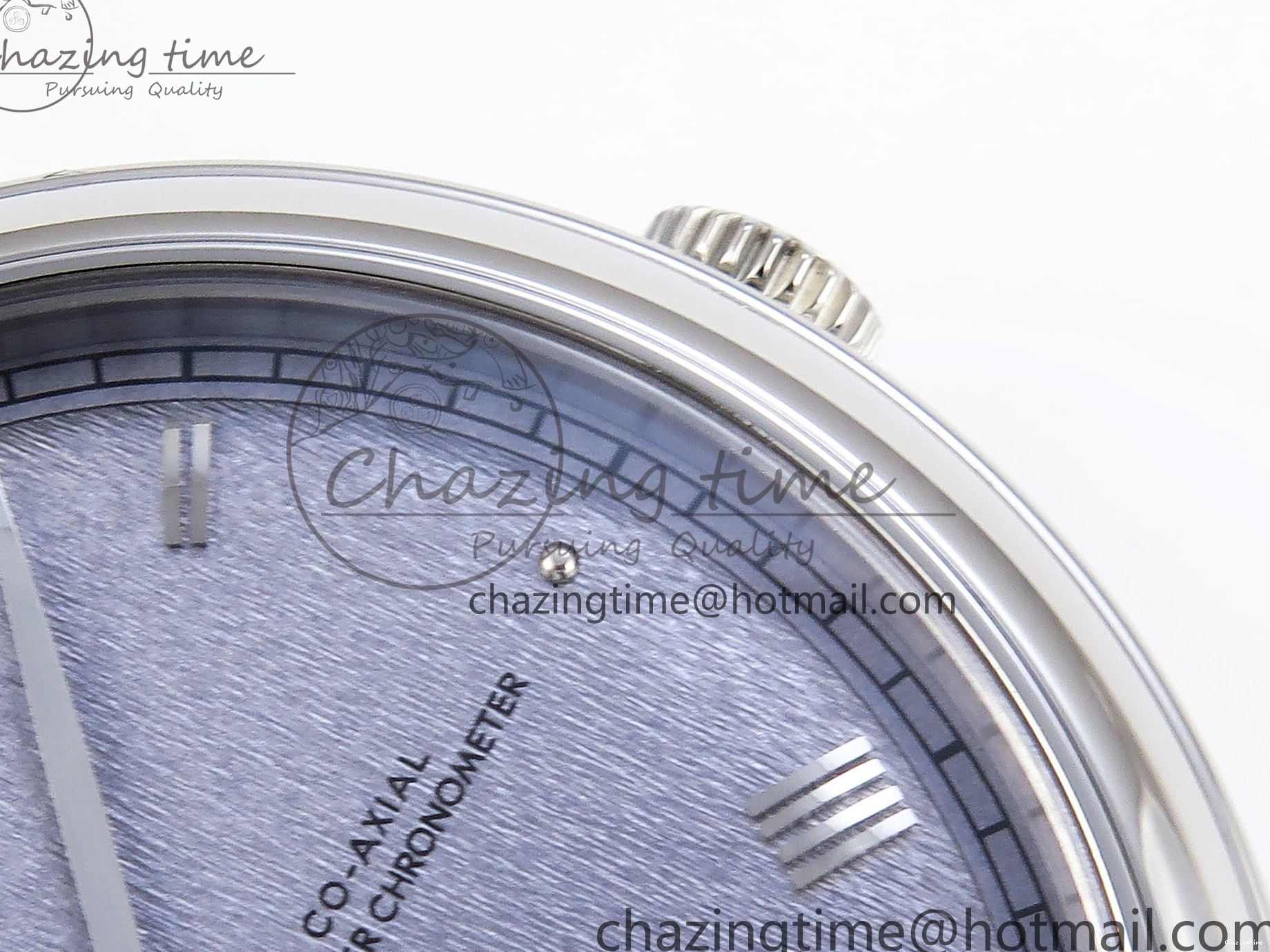 0413 Trendsetting De Ville Power Reserve SS MKF 1:1 Best Edition Blue Textured Dial on Black Leather Strap A 7742